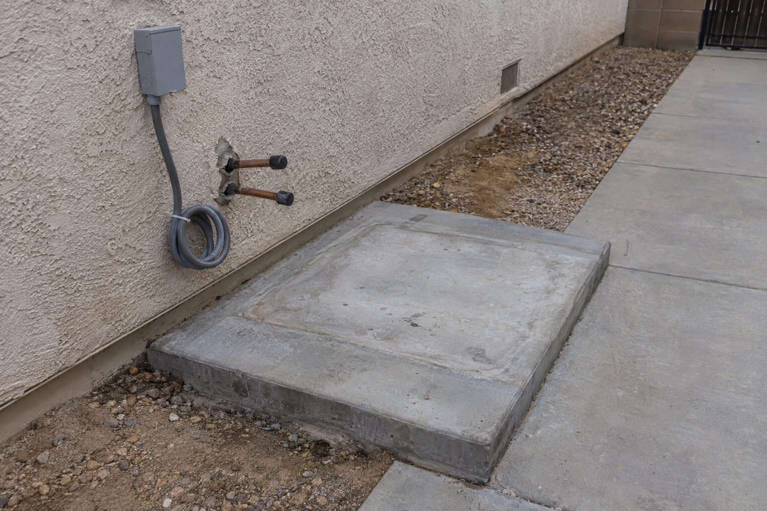 ac replacement of an old condenser in Bell